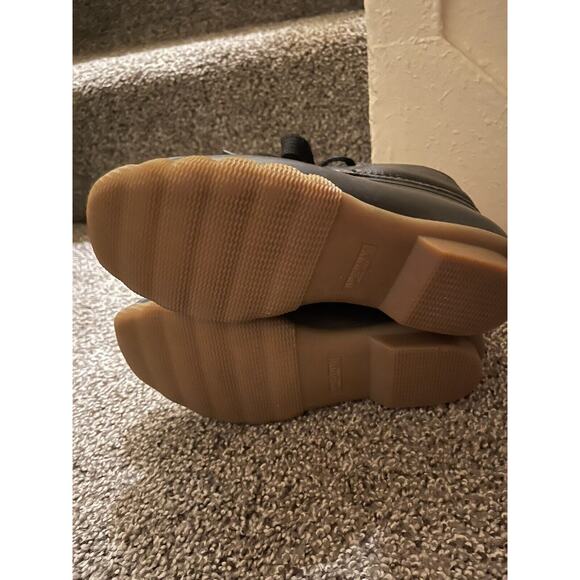 Sperry Saltwater 2-eye Leather Black Duck Boots Ankle Rain Boots Women’s Size 6 - Picture 4 of 6